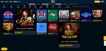 Dream Vegas Live Casino Screenshot
