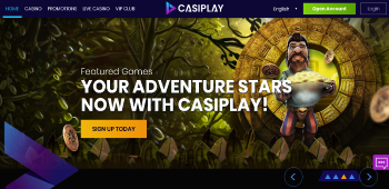 Casiplay Welcome Page